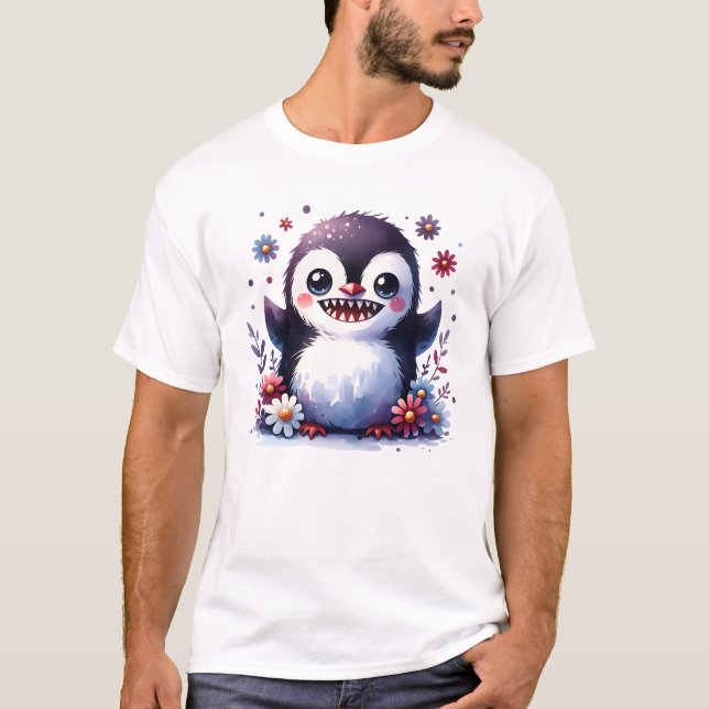 Bebis Pingvin T Shirt (Framsida)