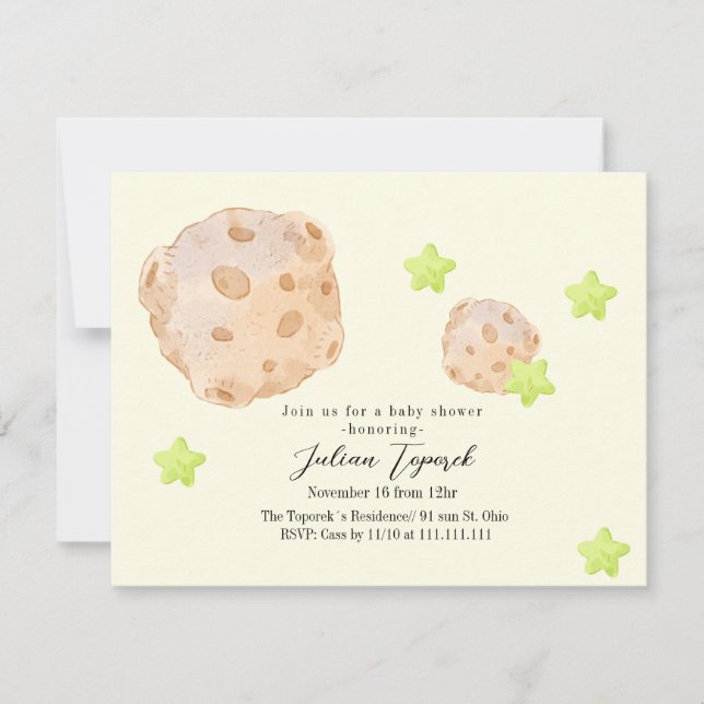 Bebis shower inbjudningar (Framsida)