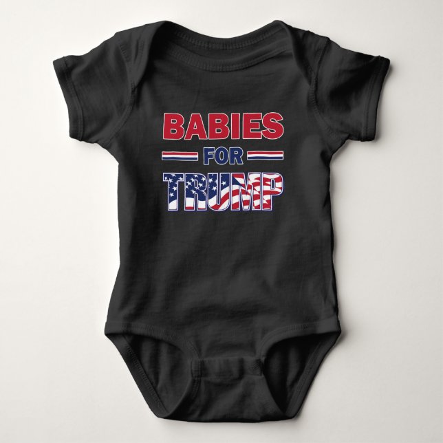 Bebisar för Trump T Shirt (Framsida)