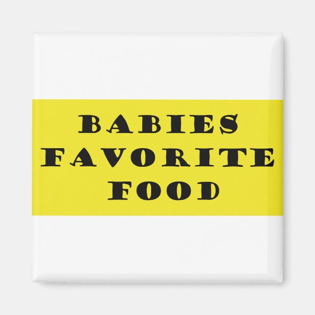 Bebisars favoritmat magnet (Framsidan)