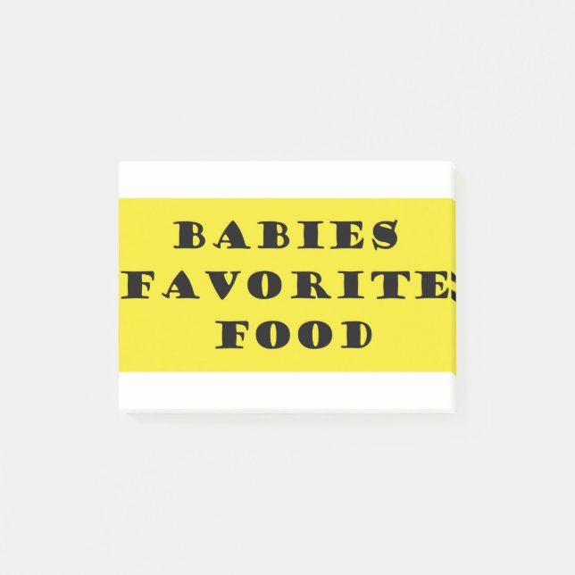 Bebisars favoritmat post-it block (Framsida)