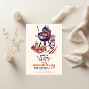 Bebisbabybabybabykläder för BBQ-Par Inbjudningar