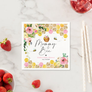Bebisbabyskor Mamma till Blommigten Be Rosa Vår Pappersservett