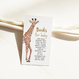 Bebisdusch för Baby Giraffe Bok-begäran Tilläggskort