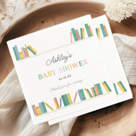Bebisdusch för Bok Theme Storybook Baby Shower Pappersservett