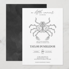 Bebisdusch för cancerzodiac-Stjärntecken Inbjudningar