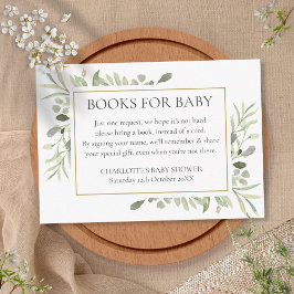 Bebisdusch för Eucalyptus Greenery Bok-begäran Tilläggskort