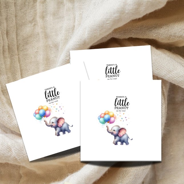 Bebisdusch för småjordnöt baby elefant pappersservett (Skapare uppladdad)