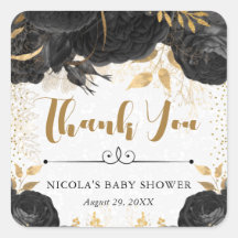 Bebisdusch för vattenfärg, svart och Guld, babyklä