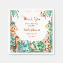 Bebisdusch för vattenfärgen Cute Dinosaur Boy Show