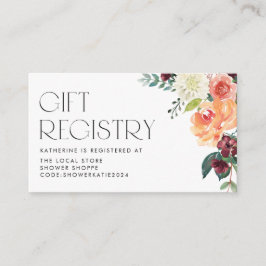 Bebisdusch för vattenfärgsfall, Blommigt för barn, Tilläggskort