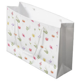 Bebisdusch för Watercolor Wildblomma mönster