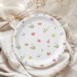 Bebisdusch för Watercolor Wildblomma mönster