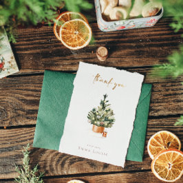 Bebisdusch för Winter Julgran Tack Kort