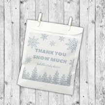 Bebisdusch för Winter Wonderland Silver Glitter