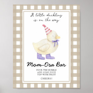Bebisdusch i anka - Momosa pub Poster