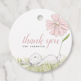 Bebisdusch i baby gåvor etiketter