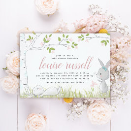 Bebisdusch i baby inbjudningar