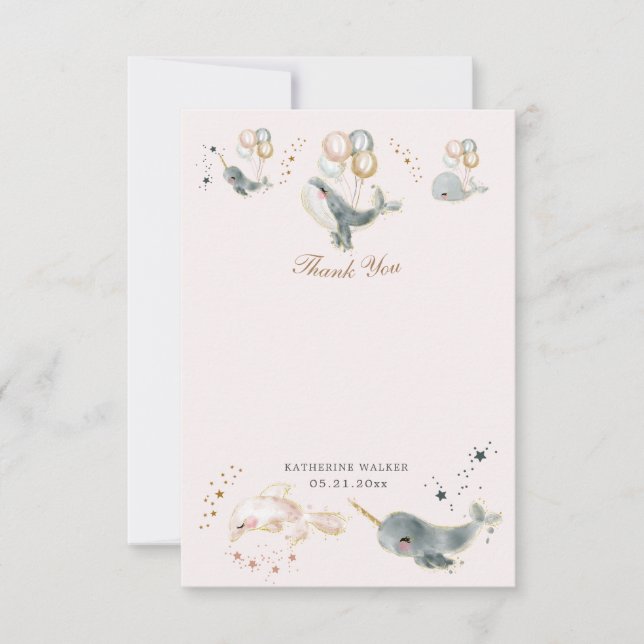 Bebisdusch tack för magiska valar (Framsida)