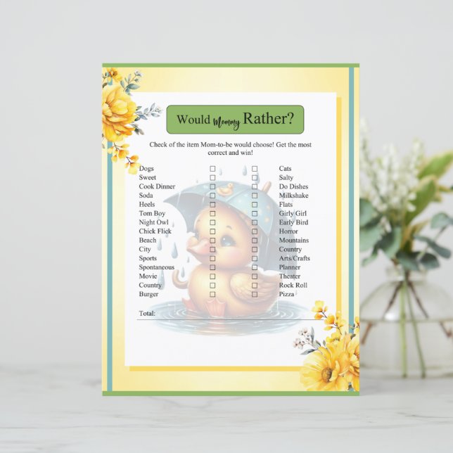 Bebisduschen Anka i Cute Rubber skulle snarare var (Stående Fram)