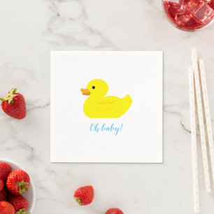 Bebisduschen Baby Napkins Anka Party Pappersservett