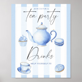 Bebisduschen Tea party - Drinks Poster