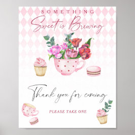 Bebisduschen Tea party - Tack för att du kom Poster