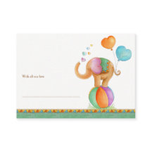 Bebisduschkort för elefant och visning i rhino