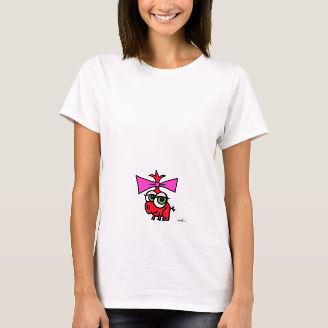 bebiset smilar hon skjortan t shirt (Framsida)