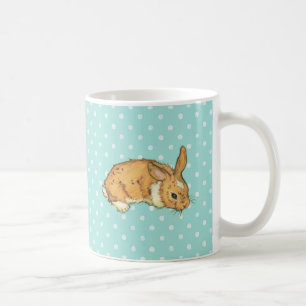 bebiskaninen på krickapolka pricker bakgrund kaffemugg