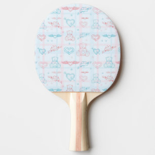 bebismönster med nallen pingisracket