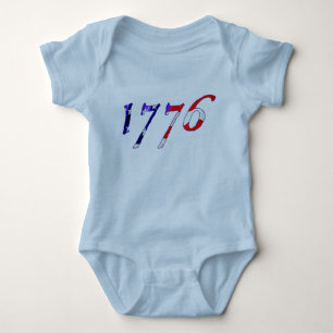 Bebisonsie för 1776 stjärnor & rand tee shirt