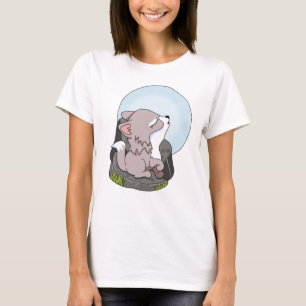 Bebisvarg ylar mot månen t shirt