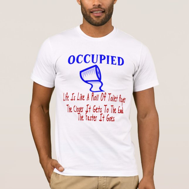 Bebodda toaletter T-Shirt (Framsida)