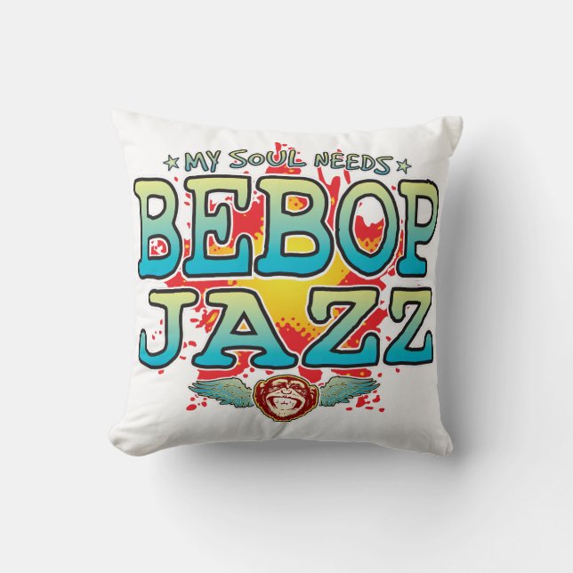 Bebop Jazz Soul Cushion Kudde (Framsida)