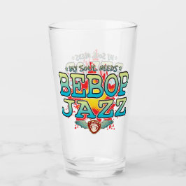 Bebop Jazz Soul Glass Tumbler Glaskopp