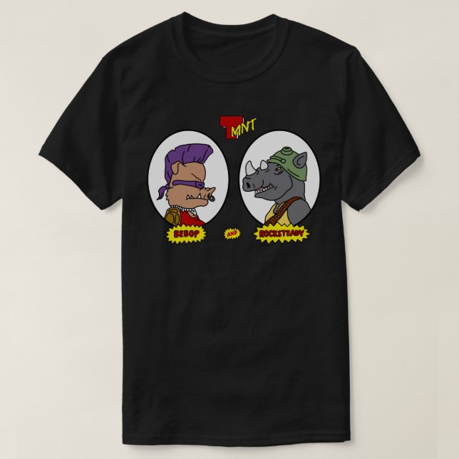 Bebop och Rocksteady T Shirt (Design framsida)
