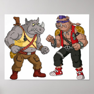 Bebop Rockstable - stor utskrift Poster
