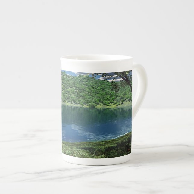 Bebredvid Deep Vatten Specialty Mugg Benporslin Mugg (Framsida höger)
