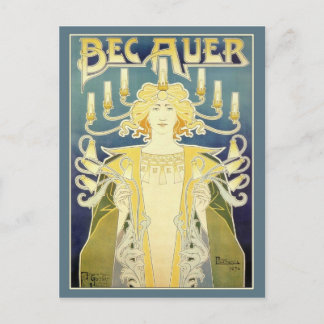 Bec Auer (blå) Vykort