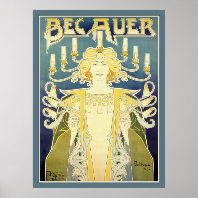 Bec Auer (Blue) Poster (Framsidan)