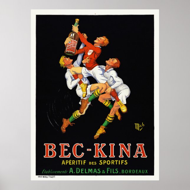 Bec-Kina Vintage Advertising Poster 1921 (Framsidan)