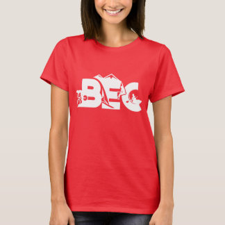 Bec-kvinna utslagsplats för avslappnad för närmare t-shirt