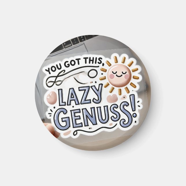 Because Even Geniuses Need a Nap 😴✨ Magnet (Framsidan)