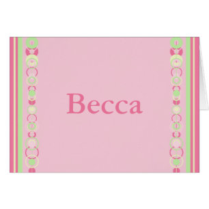 Becca Modern Circles Namn-kort OBS Kort