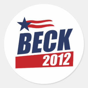 Beck 2012 runt klistermärke