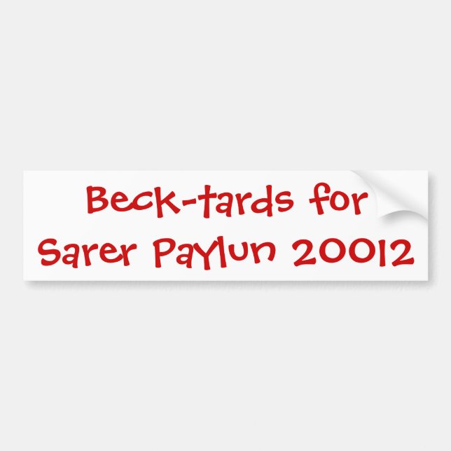 Beck-tards för Sarer Paylun 20012 Bildekal (Framsidan)