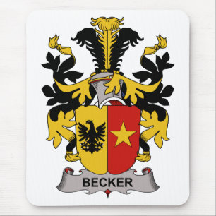 Becker familjvapensköld musmatta