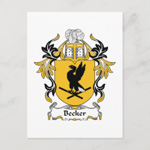 Becker Family Crest Vykort
