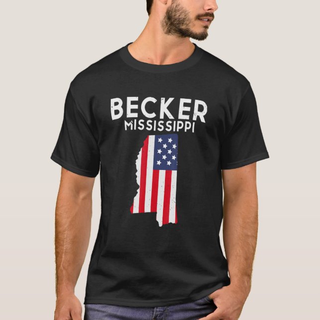 Becker Minnesota USA, USA, State America Travel Mi T Shirt (Framsida)